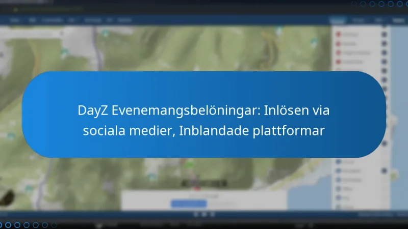 DayZ Evenemangsbelöningar: Inlösen via sociala medier, Inblandade plattformar