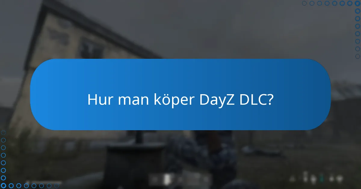 Vilka uppdateringar har släppts för DayZ DLC?